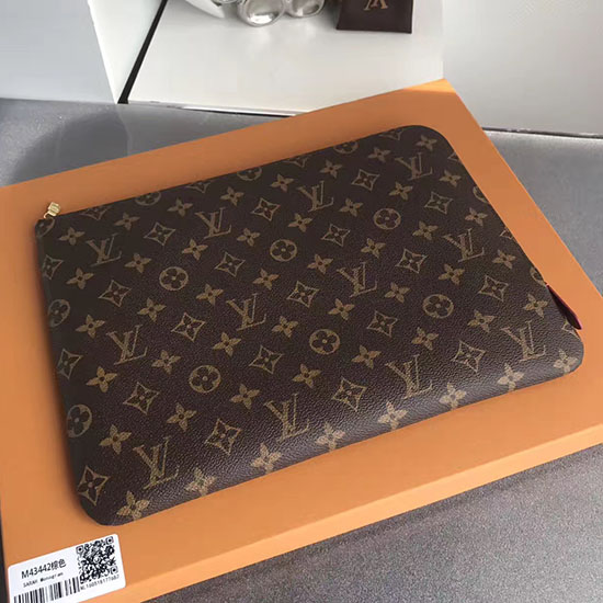 Louis Vuitton μονόγραμμα καμβάς Etui Voyage Gm φούξια M43442