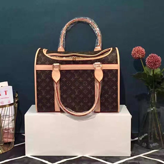 Louis Vuitton μονόγραμμα καραβόπανο καρέ σκύλου 40 M42024