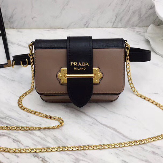 Prada Cahier τσάντα ζώνη ροζ 1bl004