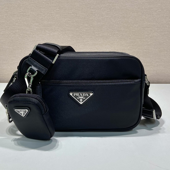 Prada Re-nylon τσάντα ώμου μαύρη 1bc167