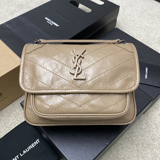 Saint Laurent μικρή νίκη τσάντα μπεζ 498892