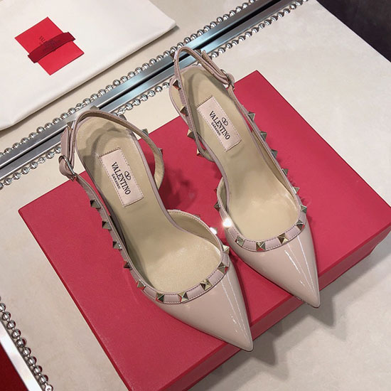 Valentino πατέντα αντλία Slingback Nude Vs03086