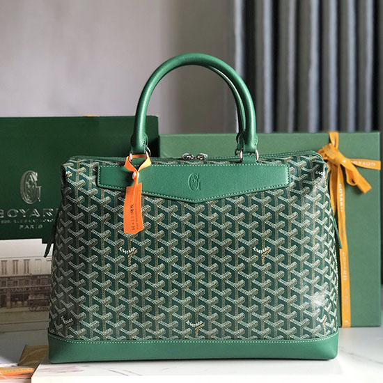 Θήκη εγγράφων Goyard Cisalpin G20235 πράσινη