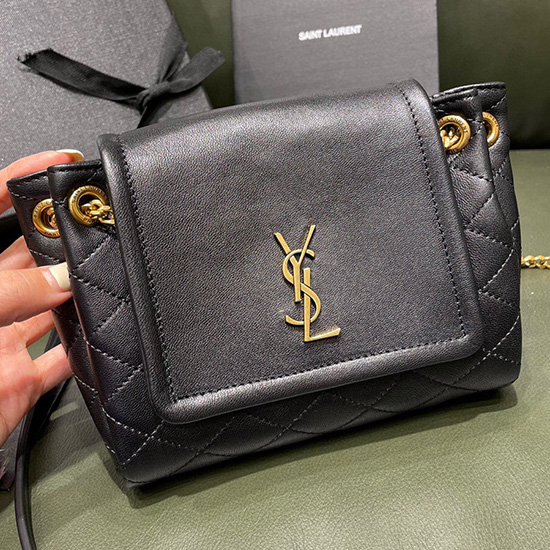 Μίνι τσάντα Saint Laurent Nolita μαύρη 672738