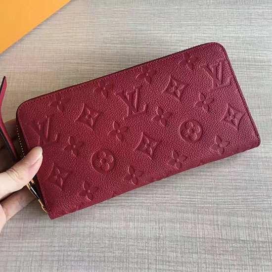 Μονόγραμμα Louis Vuitton Empreinte Zippy πορτοφόλι φούξια M60549