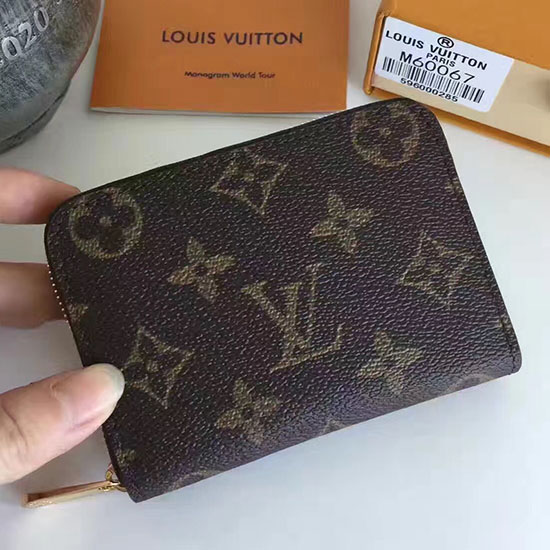 Πορτοφόλι μονόγραμμα Louis Vuitton καμβάς φερμουάρ για κέρματα M60067