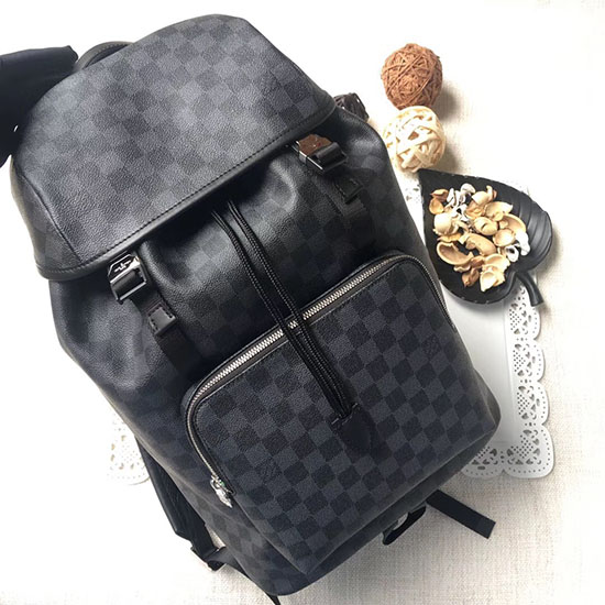 Σακίδιο πλάτης Louis Vuitton Damier από καμβά γραφίτη Zack N40005