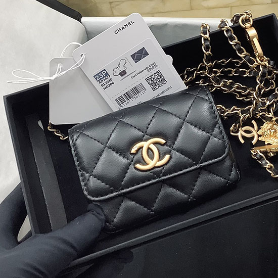 Τσάντα ζώνης Chanel μαύρη Ap3427