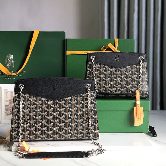 Τσάντα κατασκευής Goyard Rouette G020234 μαύρη