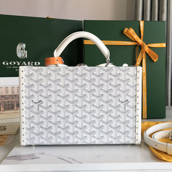 Τσάντα μπαούλο Goyard Grand Hotel G020015 λευκή