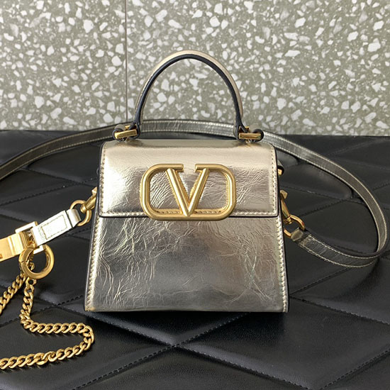 Τσάντα χειρός Valentino Garavani Micro Vsling χρυσή V412