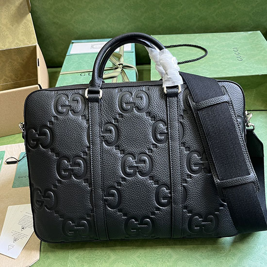 Χαρτοφύλακας Gucci Jumbo Gg μαύρο 658573