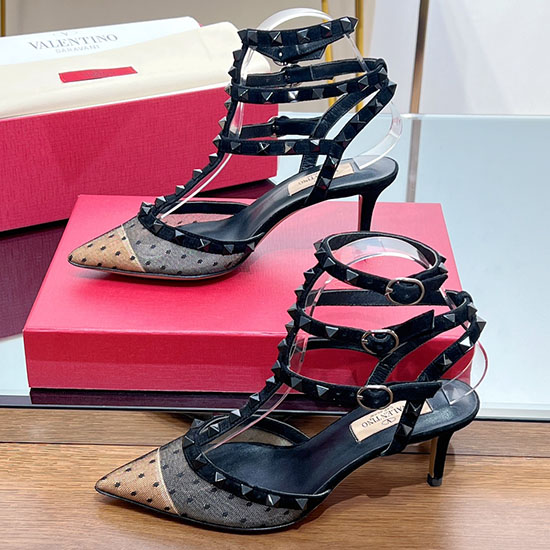 αντλία λουράκι αστραγάλου Valentino Rockstud Snv071704