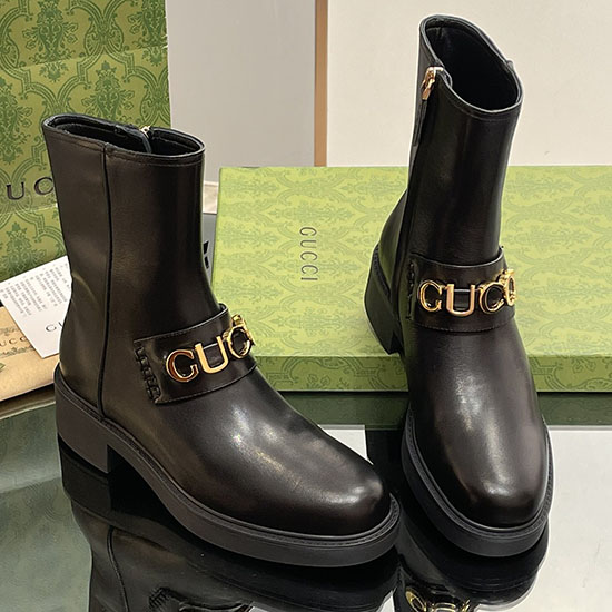 δερμάτινες μπότες Gucci Sng092403