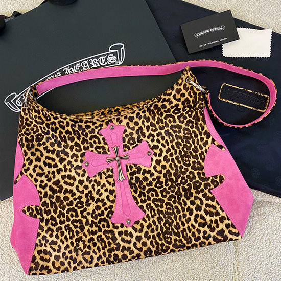 καρδιές χρωμίου Leopard Cross Patch Bag C30082