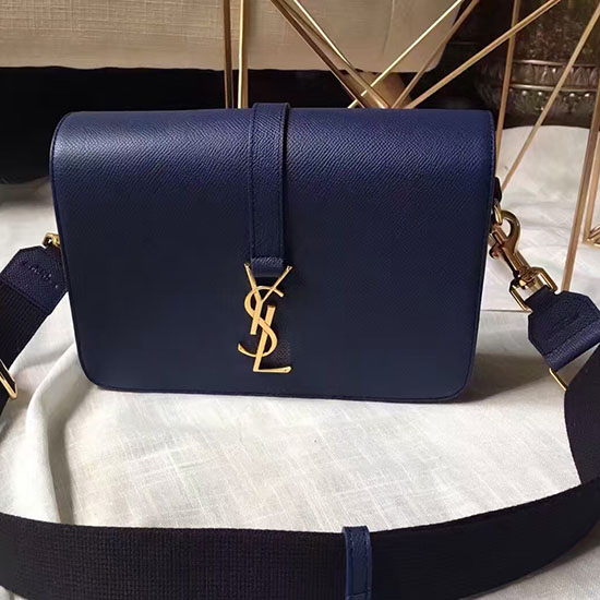 κλασική μεσαία τσάντα Saint Laurent Universite Blue 416652