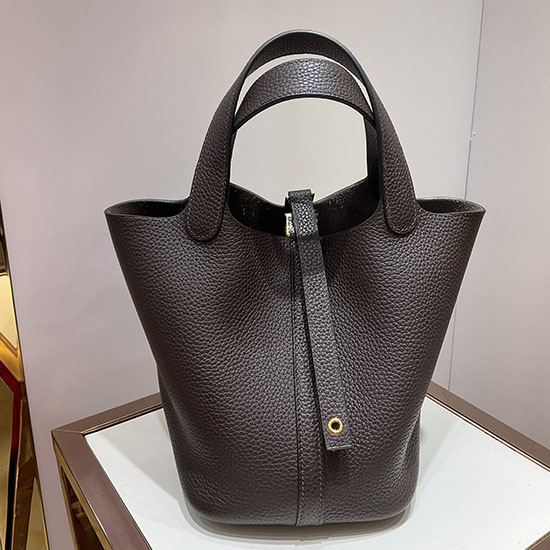 κλειδαριά Hermes Picotin 22 Tote Bag Ebone Hp04201