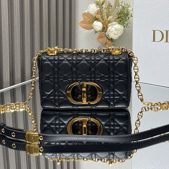 μικρή τσάντα Caro Dior μαύρη Dm9012