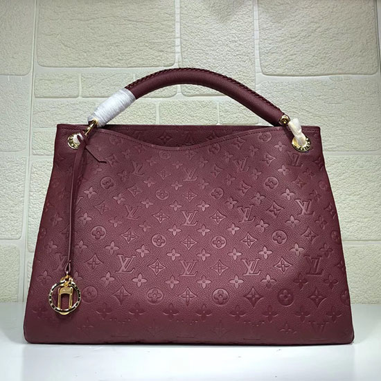 μονόγραμμα Louis Vuitton Empreinte Artsy Mm μπορντό M41066