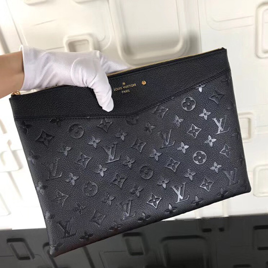 μονόγραμμα Louis Vuitton Empreinte καθημερινό πουγκί νουάρ M62938