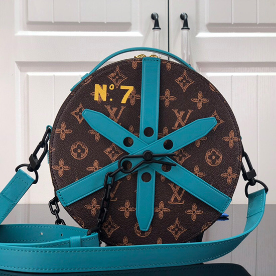 μονόγραμμα Louis Vuitton καμβά κουτί τροχού μπλε M59706