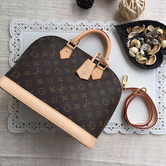 μονόγραμμα Louis Vuitton καμβάς Alma Mm τσάντα M53151