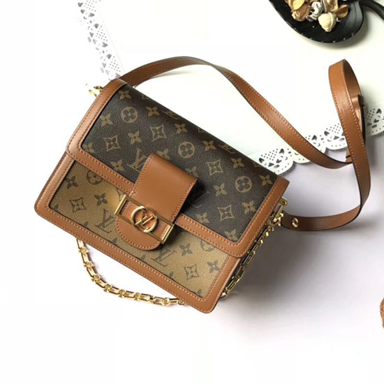 μονόγραμμα Louis Vuitton καμβάς Dauphine Mm M44391