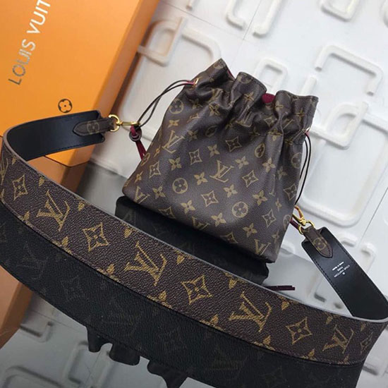 μονόγραμμα Louis Vuitton καμβάς Poche Noe Mng φούξια M43445