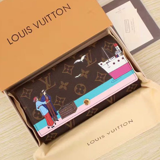 μονόγραμμα Louis Vuitton καμβάς Sarah πορτοφόλι M62137