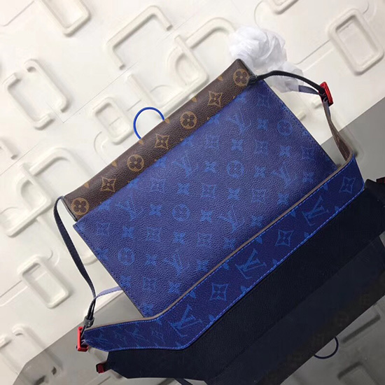 μονόγραμμα Louis Vuitton καμβάς μικρό πουγκί μπλε M43854