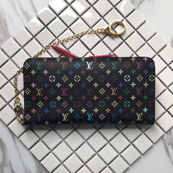 μονόγραμμα Louis Vuitton πολύχρωμο αυθόρμητο πορτοφόλι μαύρο M93754