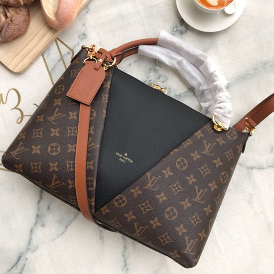 μονόγραμμα καμβάς Louis Vuitton V Tote Mm μαύρο M43948