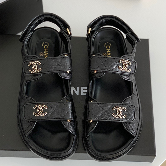 σανδάλια Chanel μαύρα Cs02172