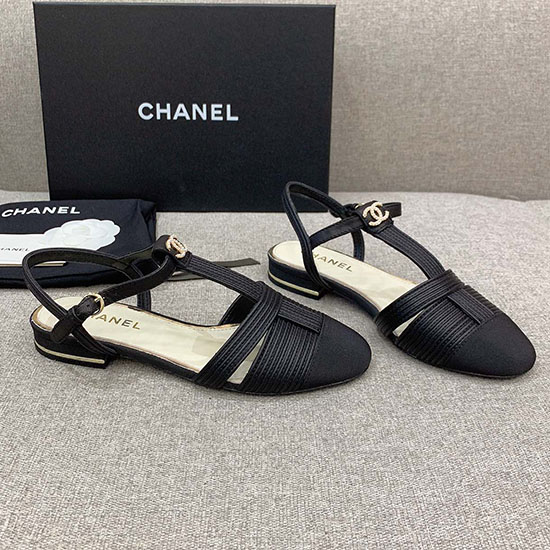 σανδάλια Chanel μαύρα Cs03186