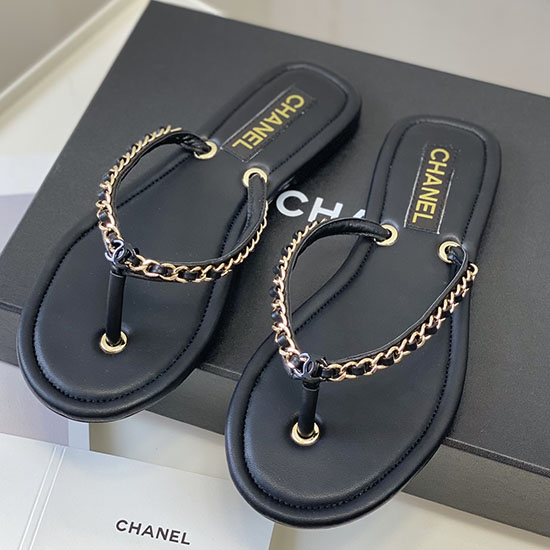 σανδάλια Chanel μαύρα Sdc062203