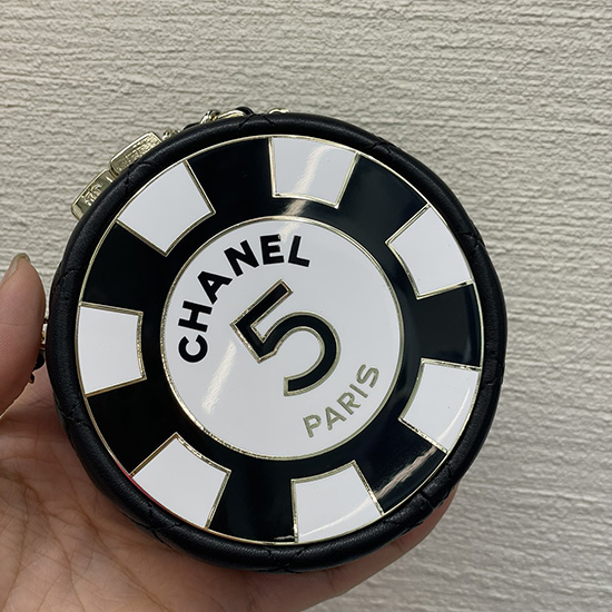 συμπλέκτης Chanel με αλυσίδα μαύρη Ap3074