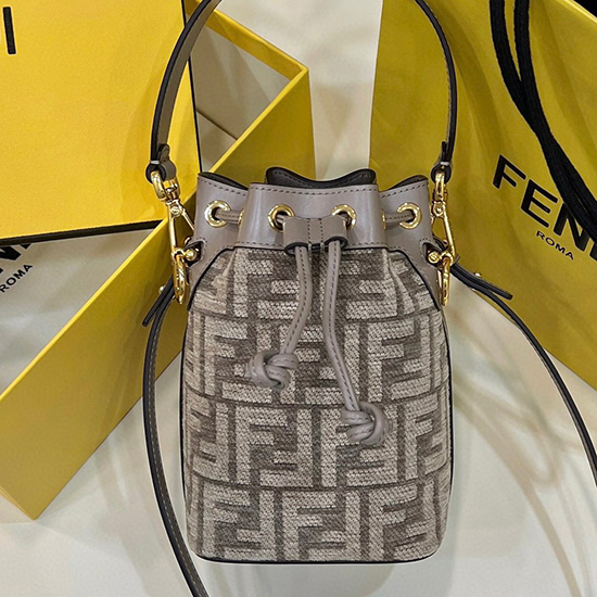 τσάντα Fendi Mon Tresor μπεζ F8578