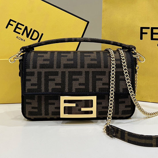 τσάντα ζακάρ Mini Baguette Fendi F772