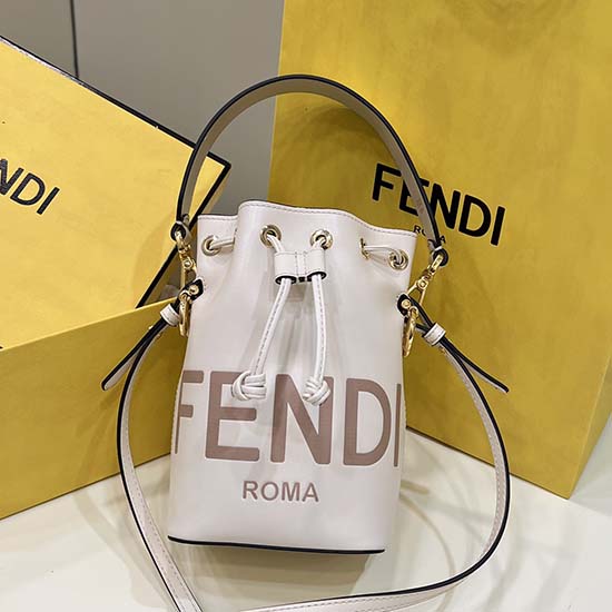 τσάντα κουβά Fendi Mon Tresor λευκό F8288