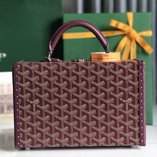 τσάντα μπαούλο Goyard Grand Hotel G020015 μπορντό