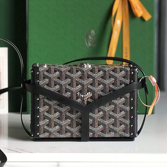 τσάντα μπαούλο Goyard Minaudiere G020177 μαύρη