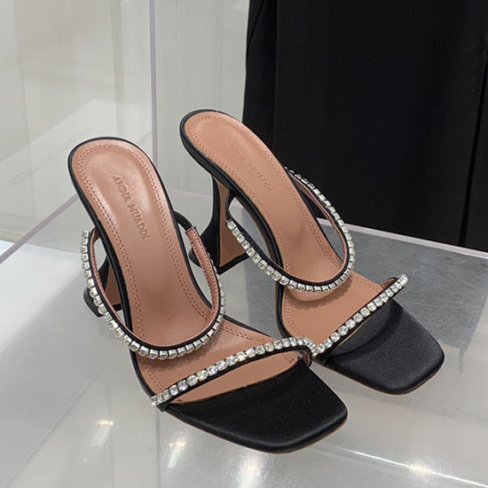 Amina Muaddi Satin Gilda Mules AMG02