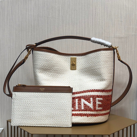 Celine Bucket 16 Bag White C195573