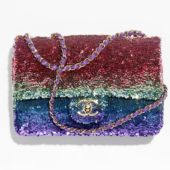 Chanel Sequins Small Flap Bag Sequins AS4561