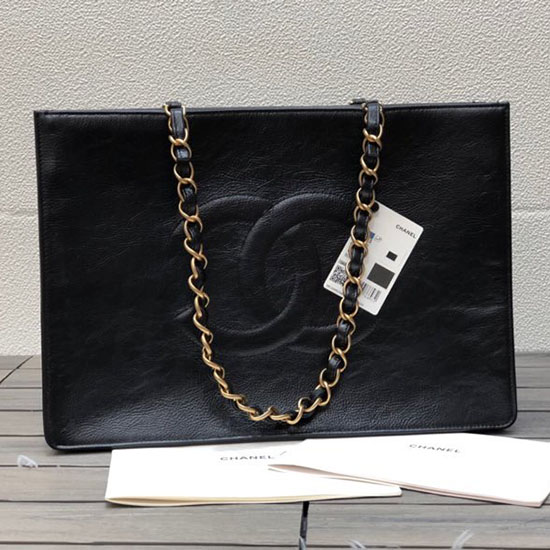 Chanel Shiny Aged Calfskin Shopping Bag AS1943