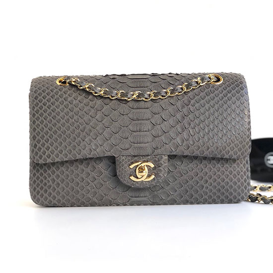 Chanel Snake Leather Shoulder Bag CF03111