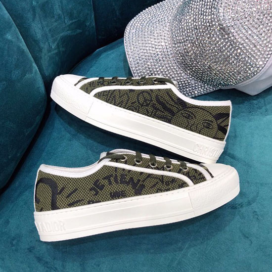 Dior Black Sneaker Green D40303