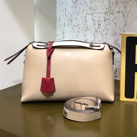 Fendi By The Way Regular Boston Bag Beige F81491