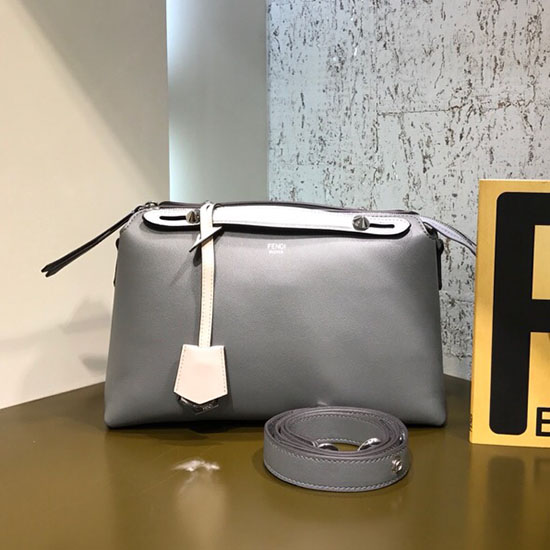 Fendi By The Way Regular Boston Bag Dark Grey F81491