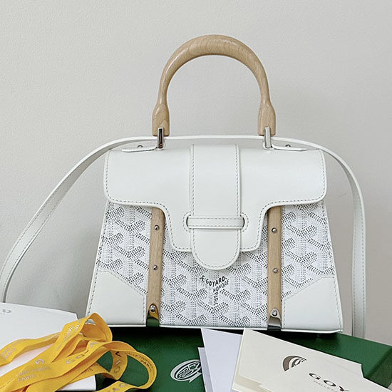 Goyard Saigon Structure Mini Bag White G6015